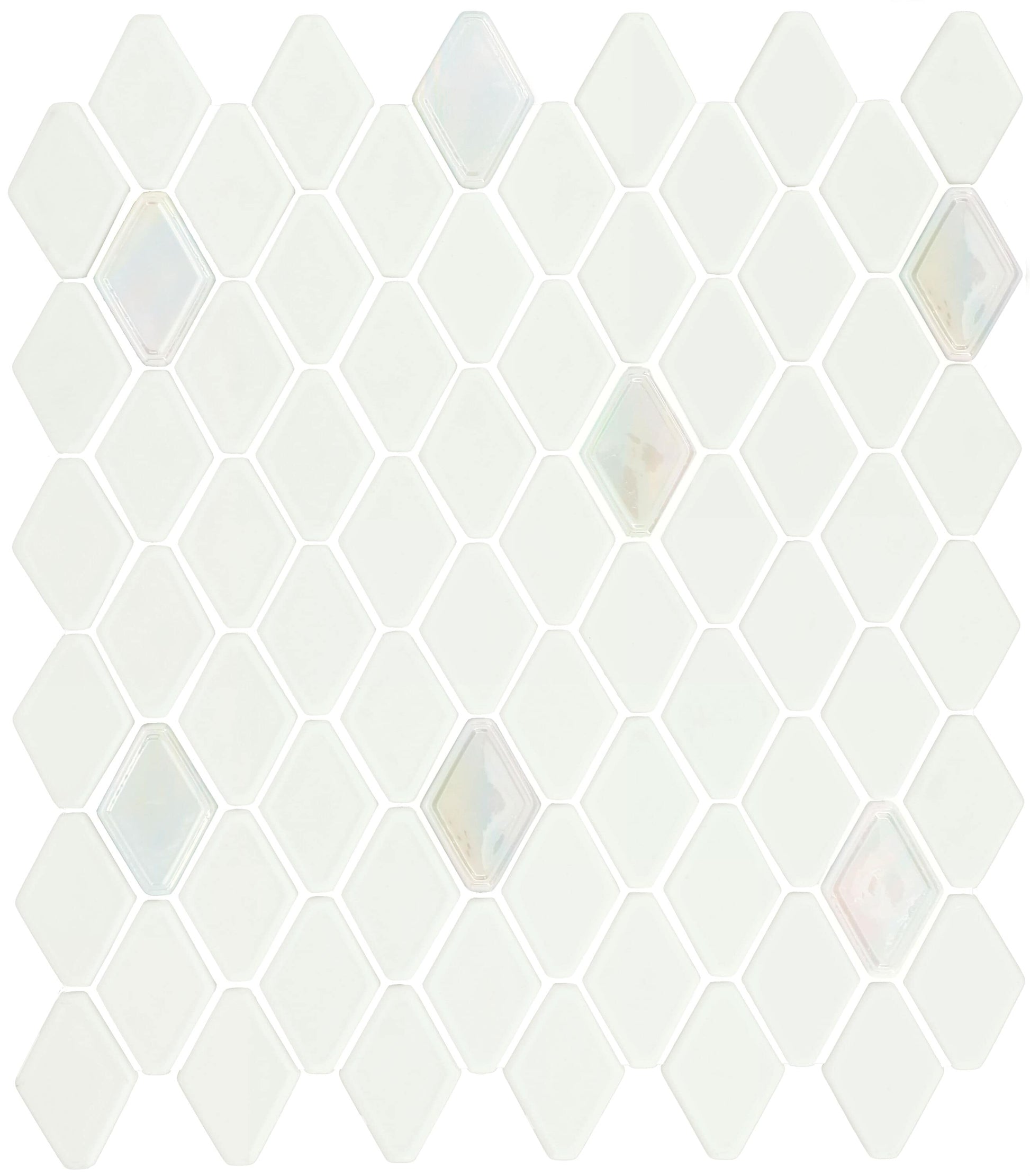 Daltile Starcastle Celestial 11-in x 13-in Matte Glass Hexagon Mosaic Wall Tile ( 13.26-sq ft Carton )