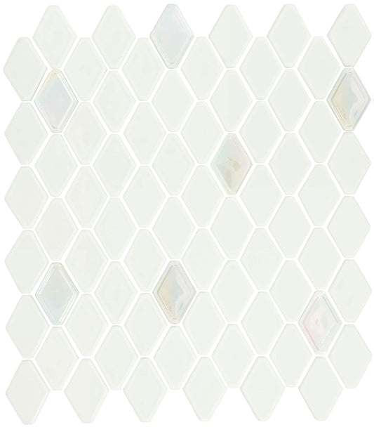 Daltile Starcastle Celestial 11-in x 13-in Matte Glass Hexagon Mosaic Wall Tile ( 13.26-sq ft Carton )