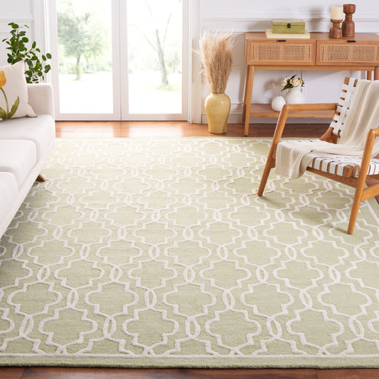 Safavieh  Cambridge 131 Light Green/Ivory Contemporary 9ft x 12ft Large Rectangle Rug