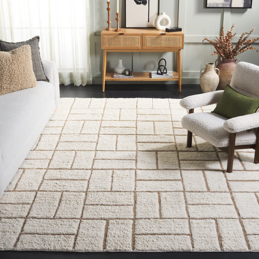 Safavieh  Casablanca 795 Natural/Ivory Contemporary 8ft x 10ft Large Rectangle Rug