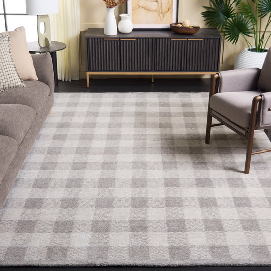 Safavieh  Genre 801 Gray/Ivory Country Floral 6ft x 9ft Medium Rectangle Rug