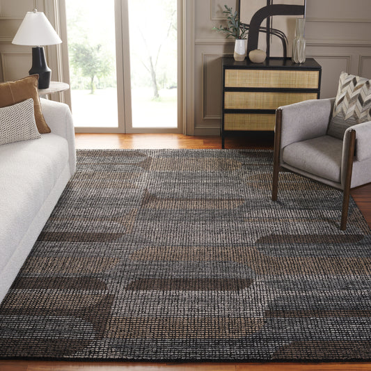 Safavieh Fifth Avenue 404 Gray/Beige Contemporary 6ft x 9ft Medium Rectangle Rug