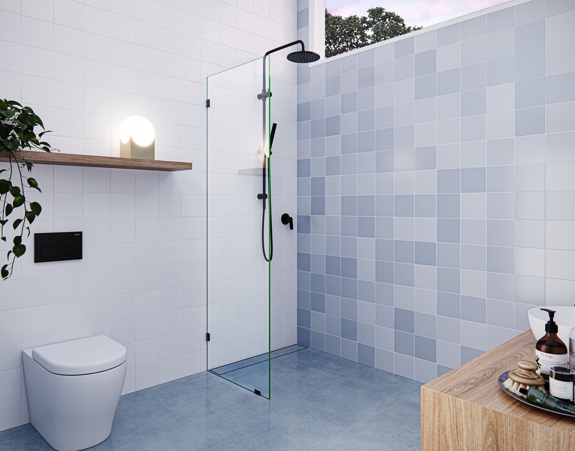 Glass Warehouse Vela Oil-rubbed Bronze 24-1/2-in W x 78-in H Frameless Clear Glass Fixed Shower door