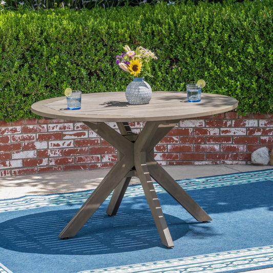 Best Selling Home Decor Brigitte Round Outdoor Dining Table 47.25-in W x 47.25-in L