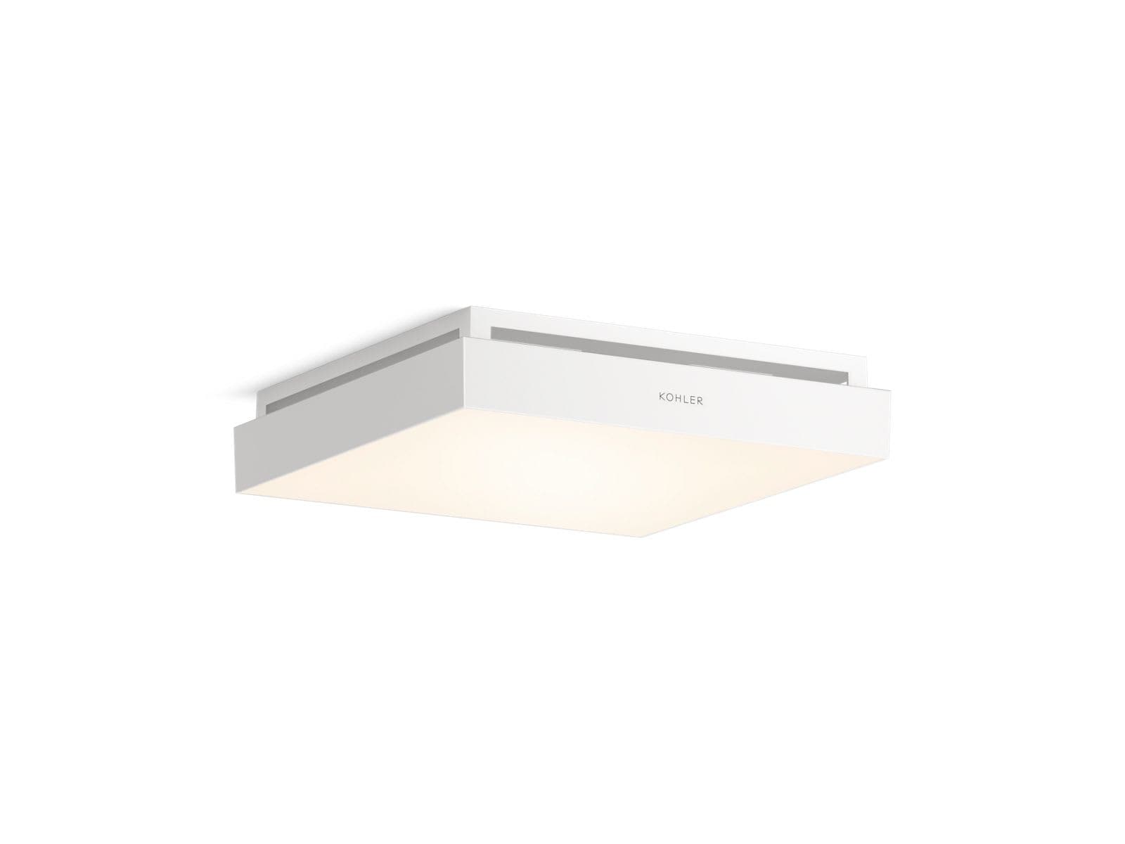 KOHLER Atmo 13-7/8-Inch X 13-7/8-Inch Bathroom Exhaust Fan With Light
