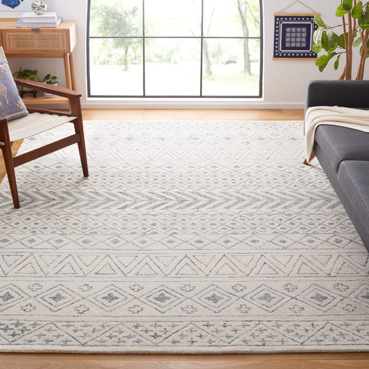 Safavieh  Metro 353 Ivory/Gray Bohemian 8Ft x 10Ft Large Rectangle Rug