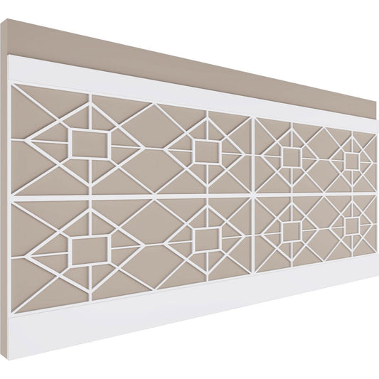 Ekena Millwork 40-in x 94-1/2-in Smooth White PVC Wainscoting