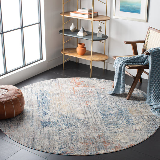Safavieh Dream 428F Grey Blue 7 x 7 Round Area rug