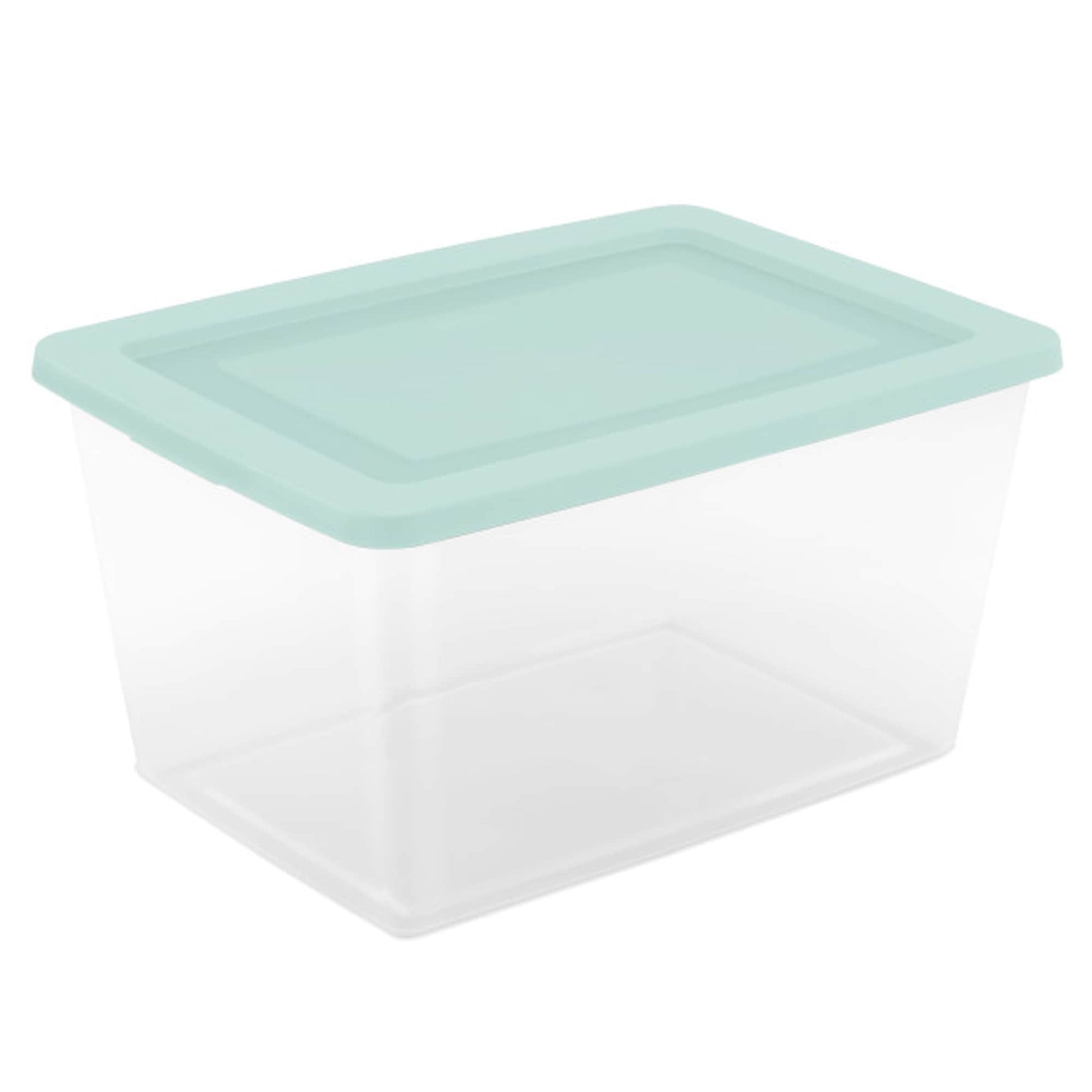 Sterilite  58Qt Storage Boxes Clear Plastic Containers with Lid Set of 32 Mint