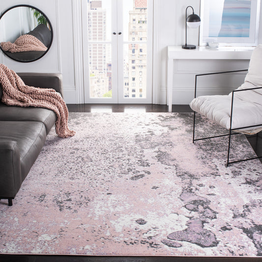 Safavieh Glacier 124U Pink/Grey 9 x 12 Rectangular Area rug