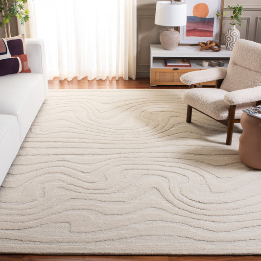 Safavieh  Mykonos 403 Ivory Contemporary 8ft x 10ft Large Rectangle Rug