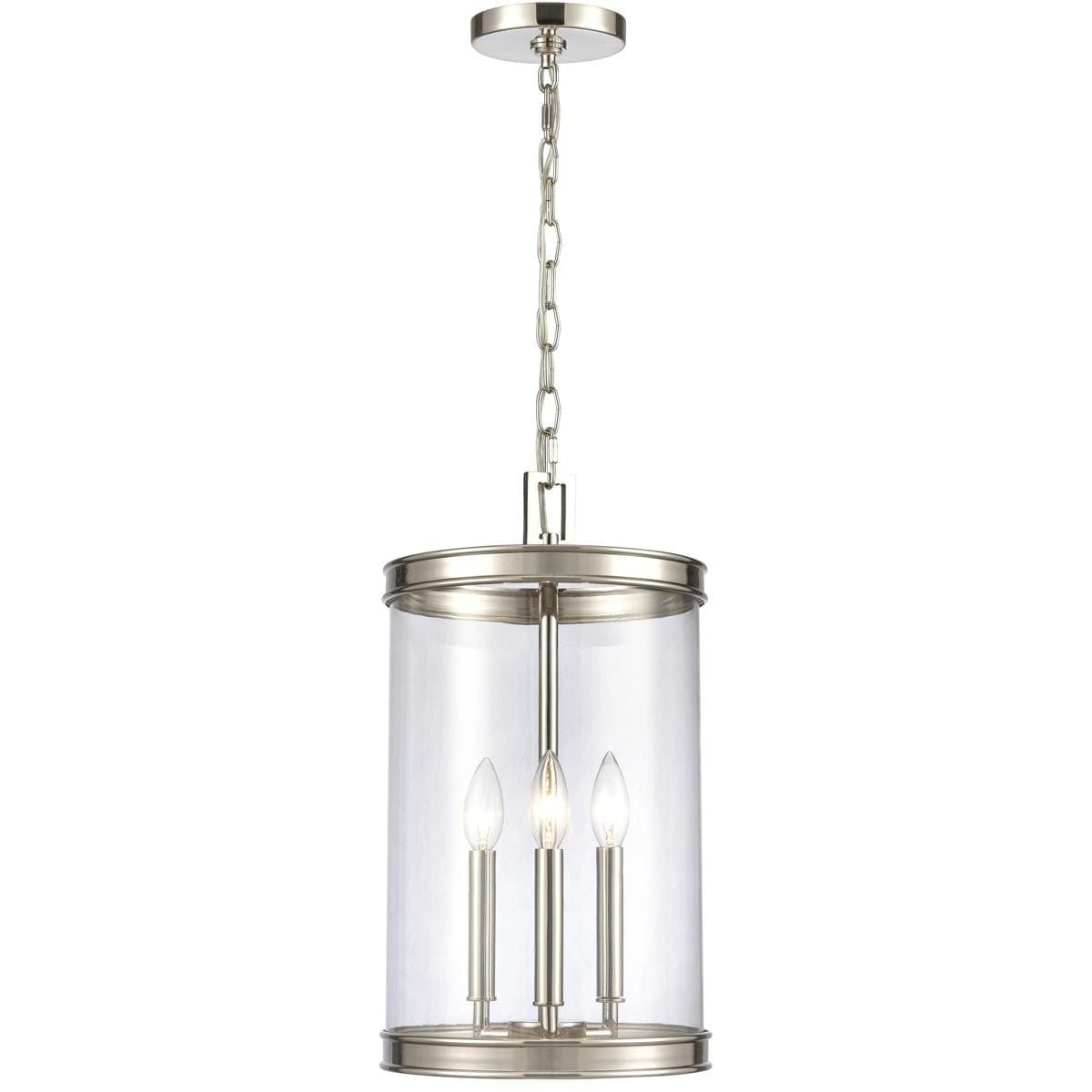 Atlas Lighting and Home  CL11800-NK Mendoza Pendant Ceiling Light in Polished Nickel