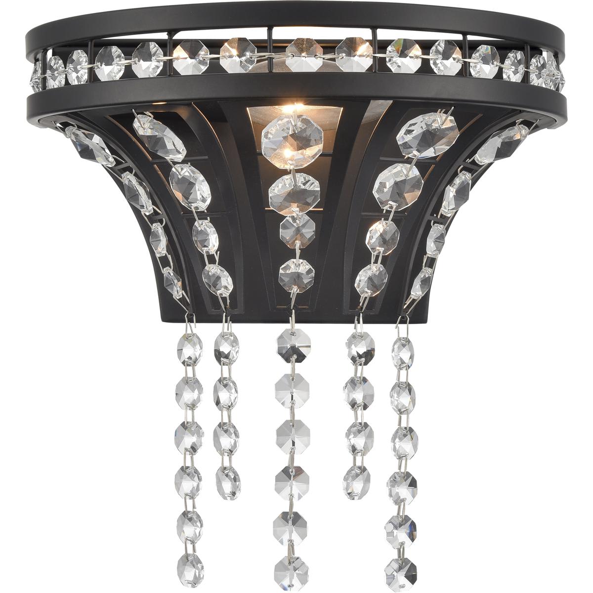 Atlas Lighting and Home  WL11073-BK Fantania Sconce Wall Light in Matte Black