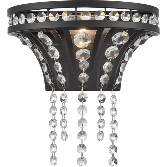 Atlas Lighting and Home  WL11073-BK Fantania Sconce Wall Light in Matte Black