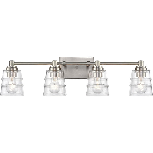 Atlas Lighting and Home  WL11417-NK Pulsate Vanity Light Wall Light in Satin Nickel