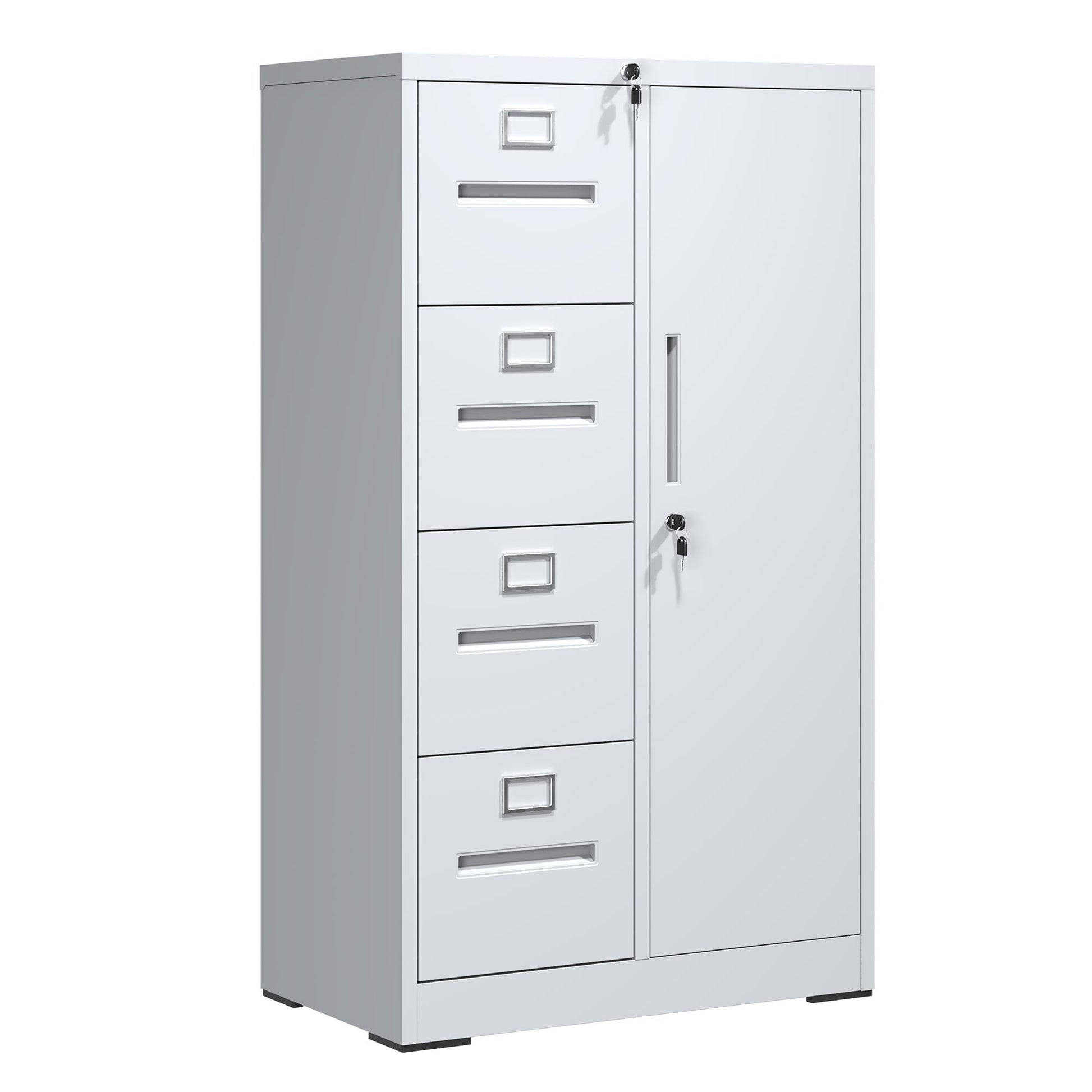 EXTRAUP File Cabinet White 4 -Drawer 29.92-in File Cabinet