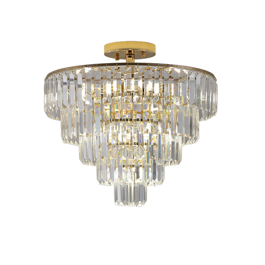 Poinic 10 -Light 19.7-in Gold Flush Mount Light