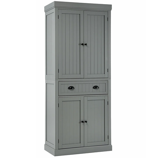 Slickblue Tall Kitchen Pantry Storage Cabinet with Doors Drawer and Adjustable Shelves- 30 Inch W x 72 Inch H x 16 Inch D- Multiple Color Option
