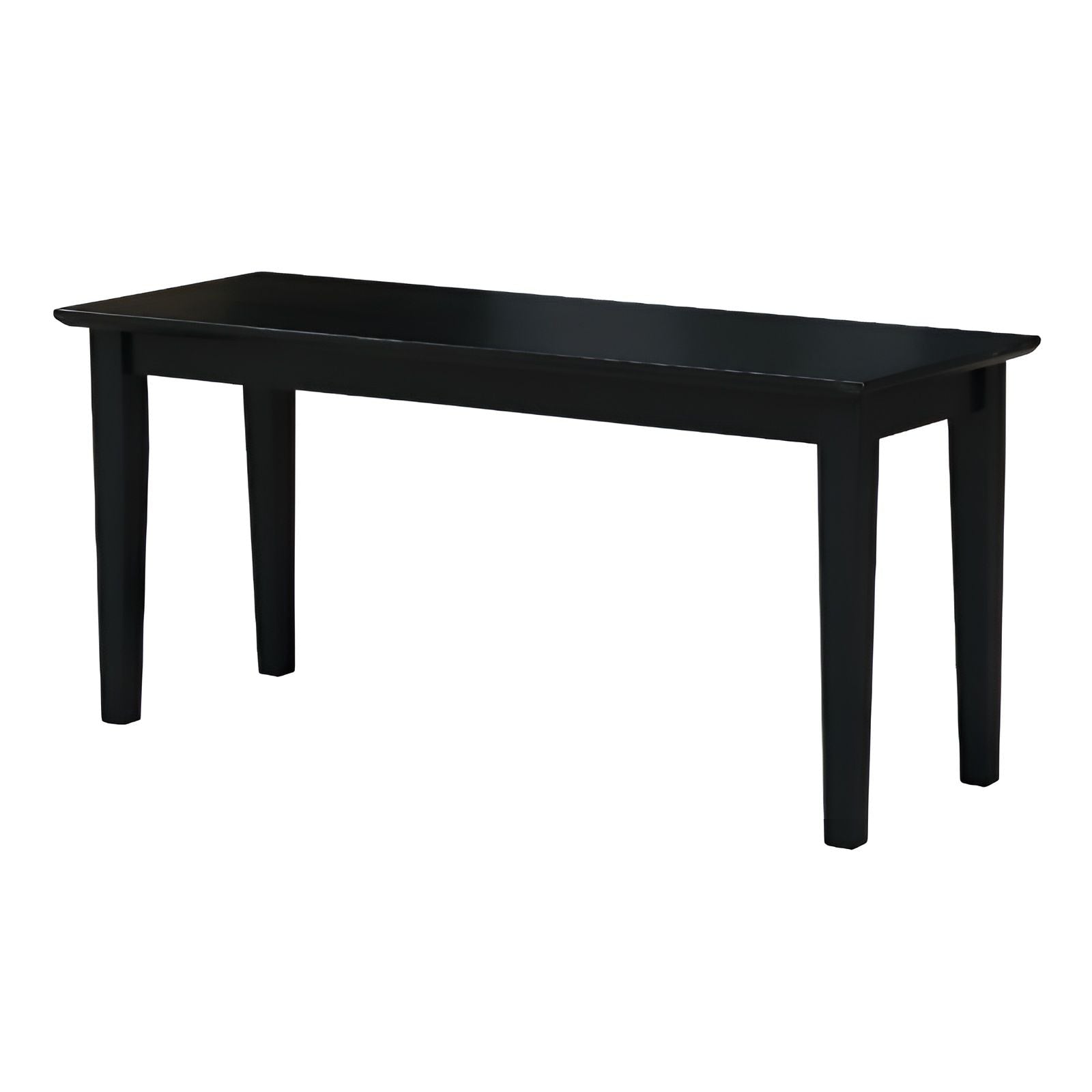 Slickblue Black Wooden Finish Shaker Style Bedroom Bench Multi-Use Seating for Entryway Hallway or Bedroom