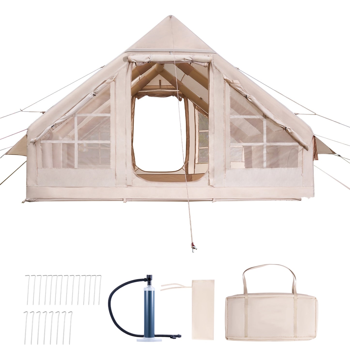 VEVOR Inflatable Tents for Camping Polyester 5 -Person Tent