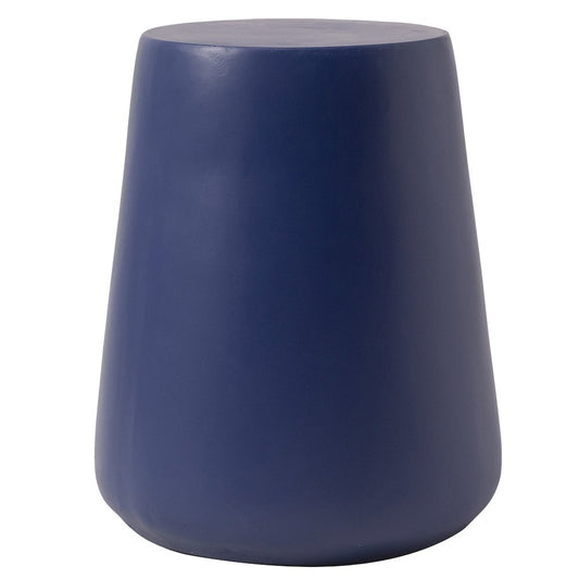 Leisuremod  Modern Side End Table Glint Series In Saphire Blue