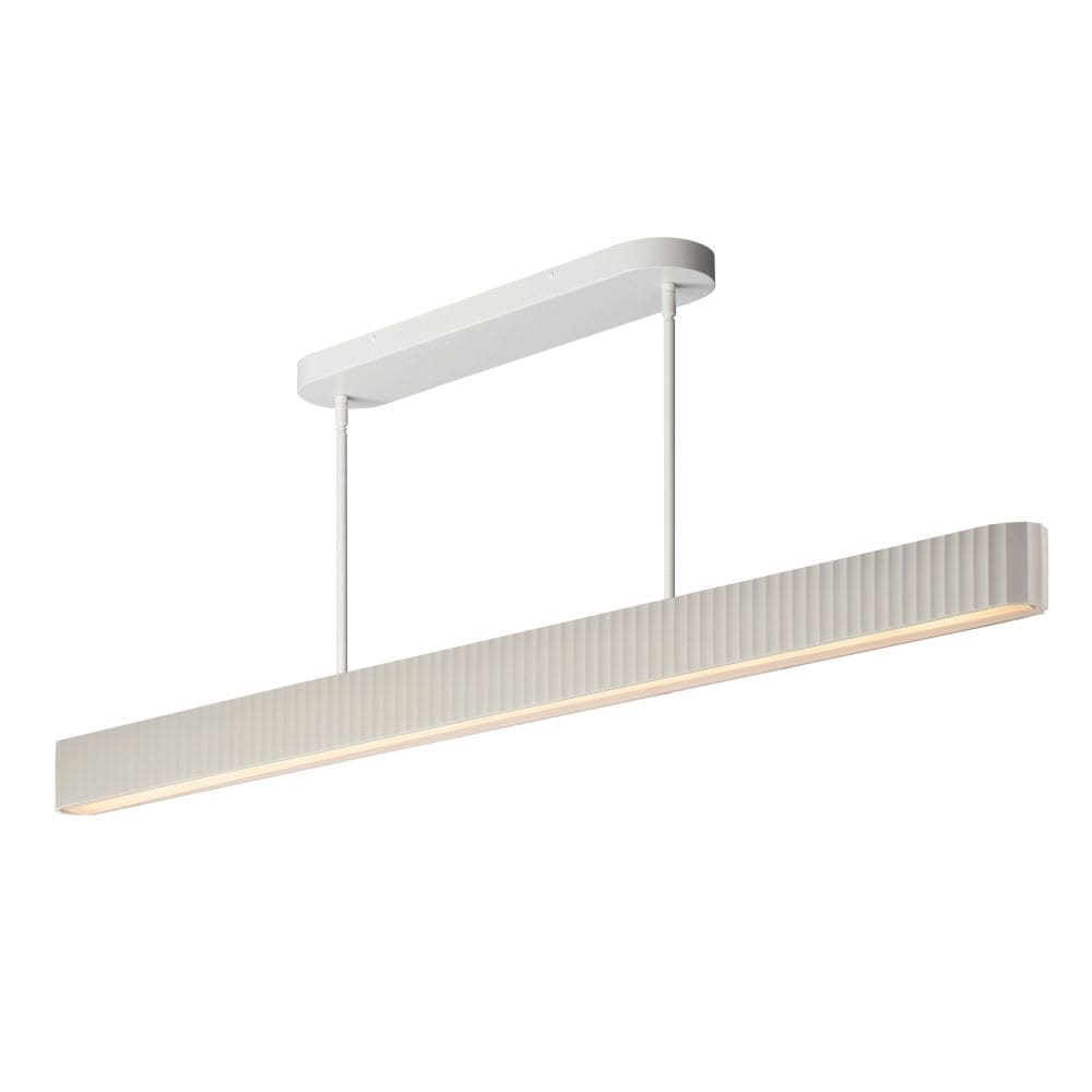 ET2 Delphi 1 - Light Chaulk White - LED Acrylic And Concrete And Steel Pendant Light