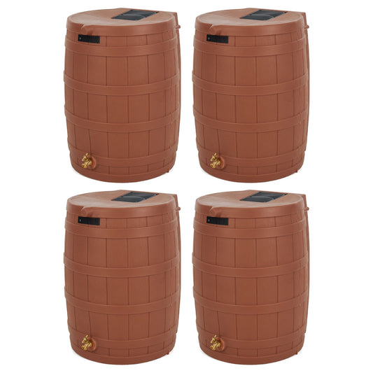 Good Ideas  Rain Wizard Storage 50 Gallon Rain Barrel Terra Cotta (4 Pack)