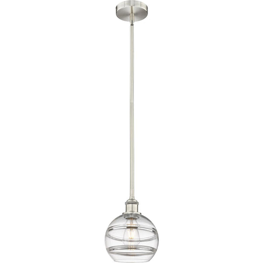 Innovations Lighting  616-1S-SN-G556-8CL Edison Rochester Mini Pendant Brushed Satin Nickel