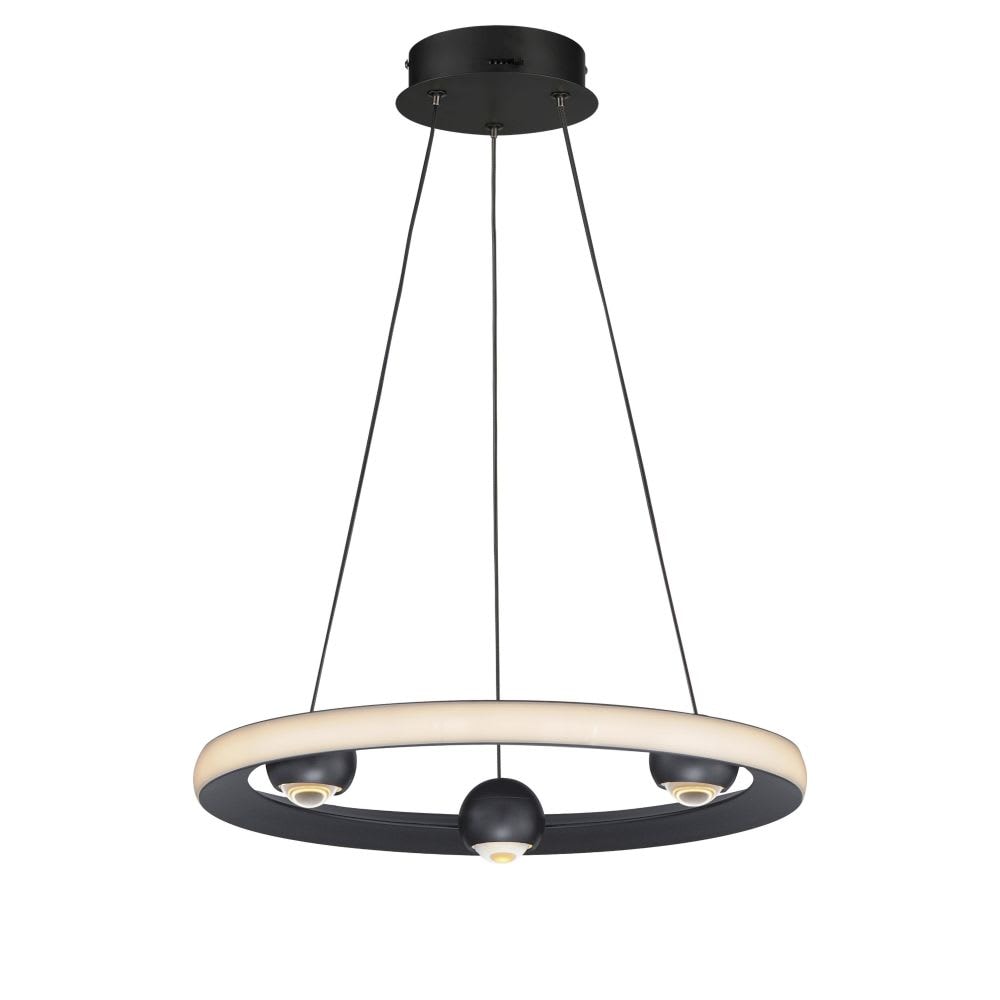 ET2 Nodes 1 - Light Black Contemporary / Modern - LED Aluminum And Steel Pendant Light