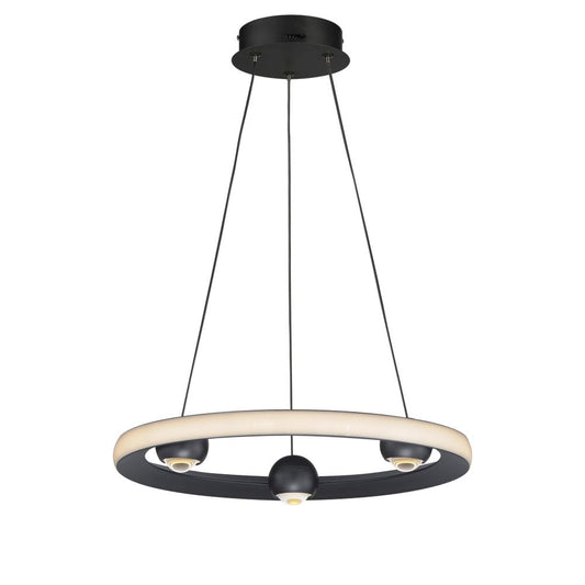 ET2 Nodes 1 - Light Black Contemporary / Modern - LED Aluminum And Steel Pendant Light