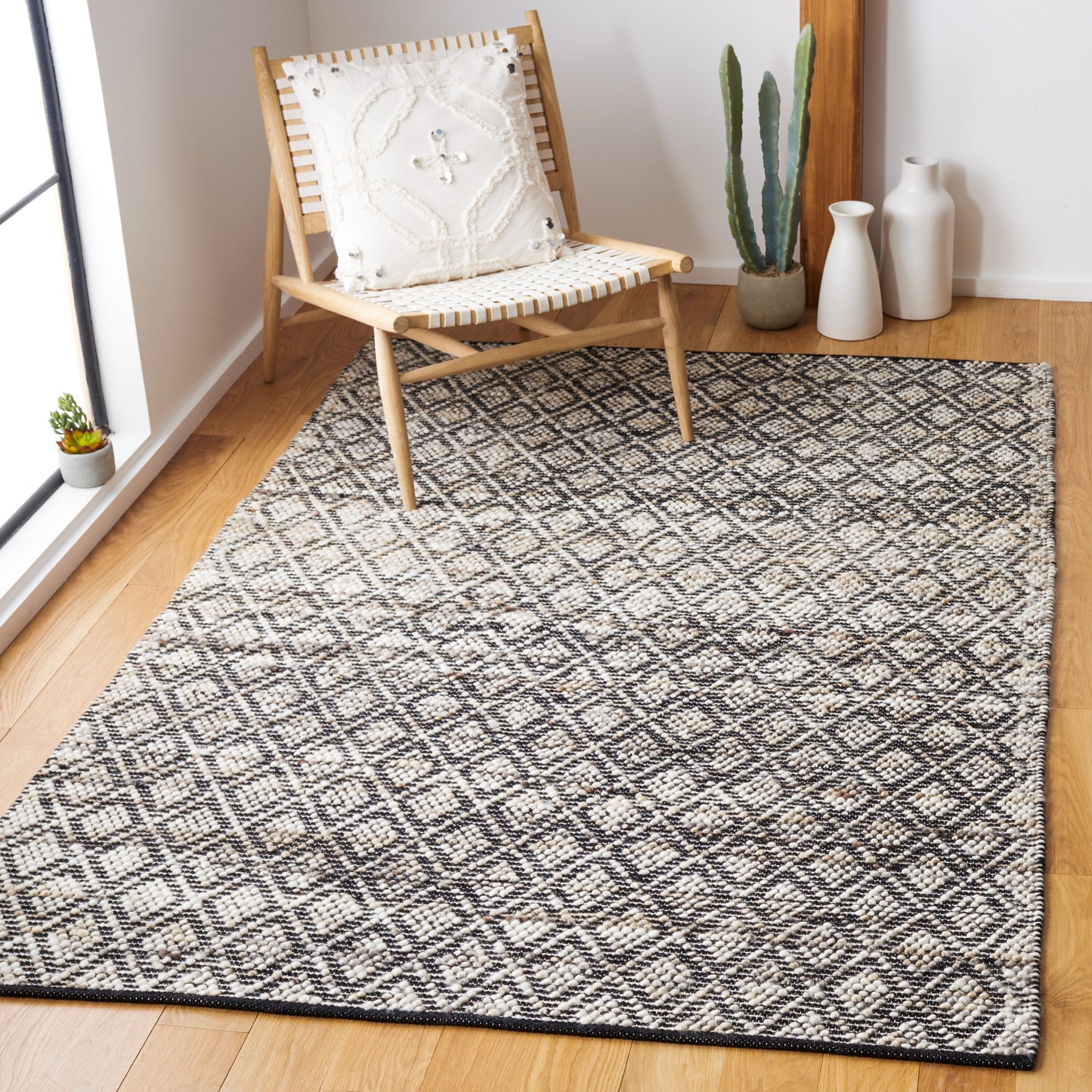 Safavieh  Natura 615 Ivory/Brown Bohemian 5ft x 8ft Medium Rectangle Rug