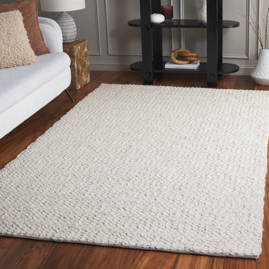 Safavieh  Natura 702 Ivory Solid / Tonal 5ft x 8ft Medium Rectangle Rug