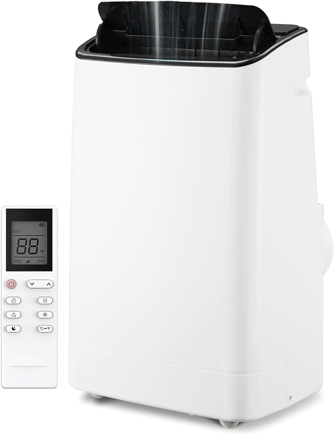 WhizMax 14000 BTU Portable AC Unit - Cools 750 Sq Ft - 3-Speed Fan - Energy Efficient - Washable Filter - Easy Install