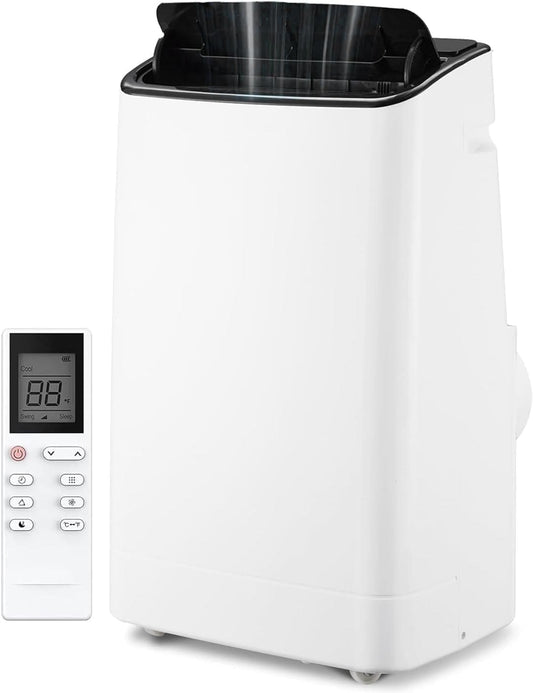 WhizMax 14000 BTU Portable AC Unit - Cools 750 Sq Ft - 3-Speed Fan - Energy Efficient - Washable Filter - Easy Install