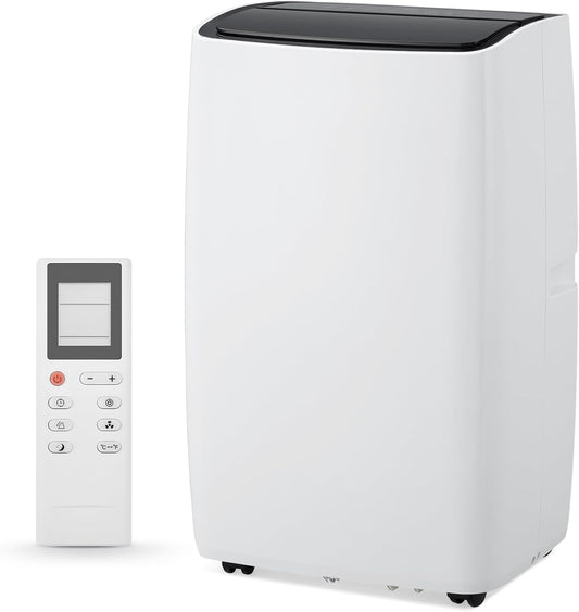 WhizMax Portable Air Conditioner - 12000 BTU Cooling Heating - 3 Speeds - Eco R32 - 750 Sq Ft