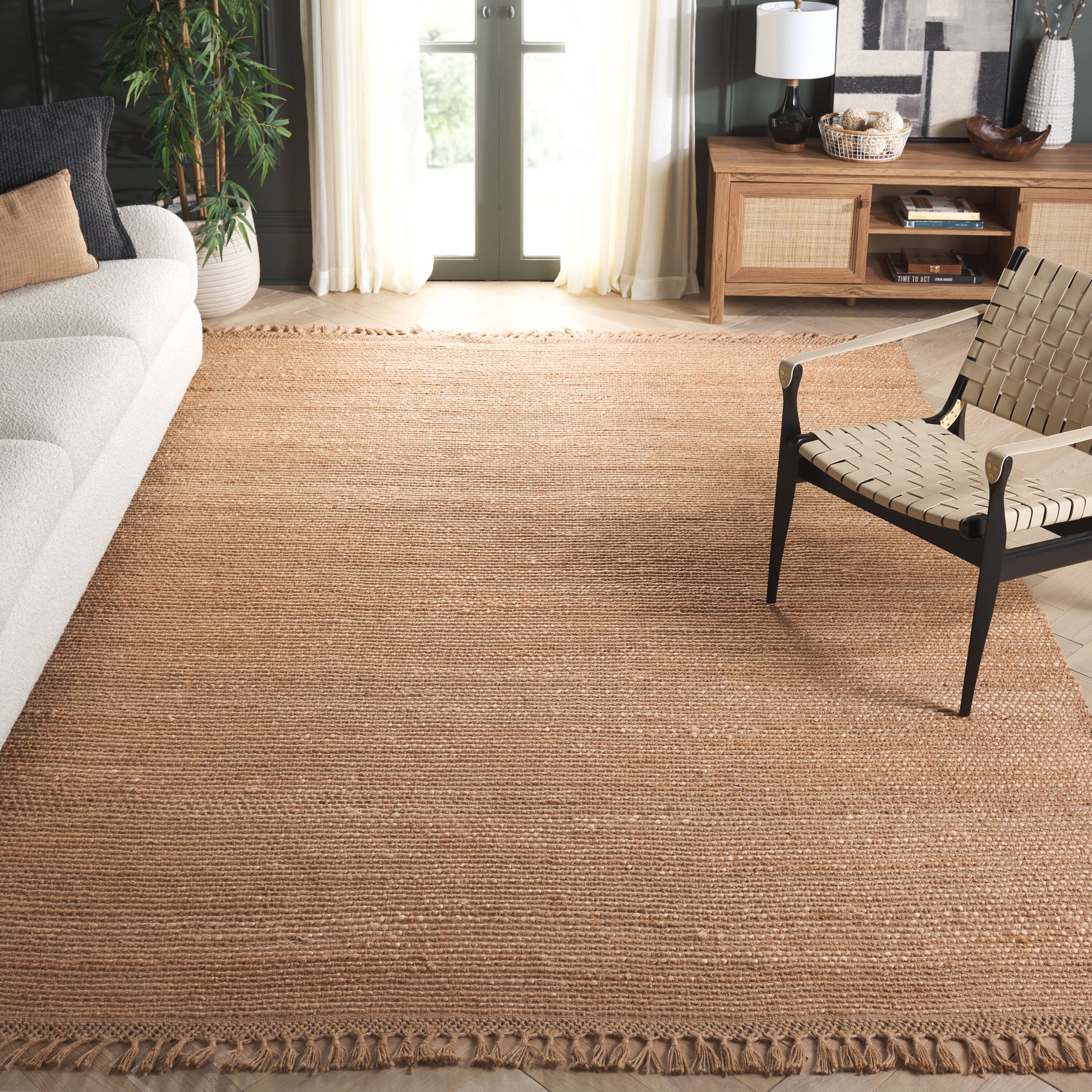 Safavieh  Natural Fiber 357 Natural Solid / Tonal 8ft x 10ft Large Rectangle Rug