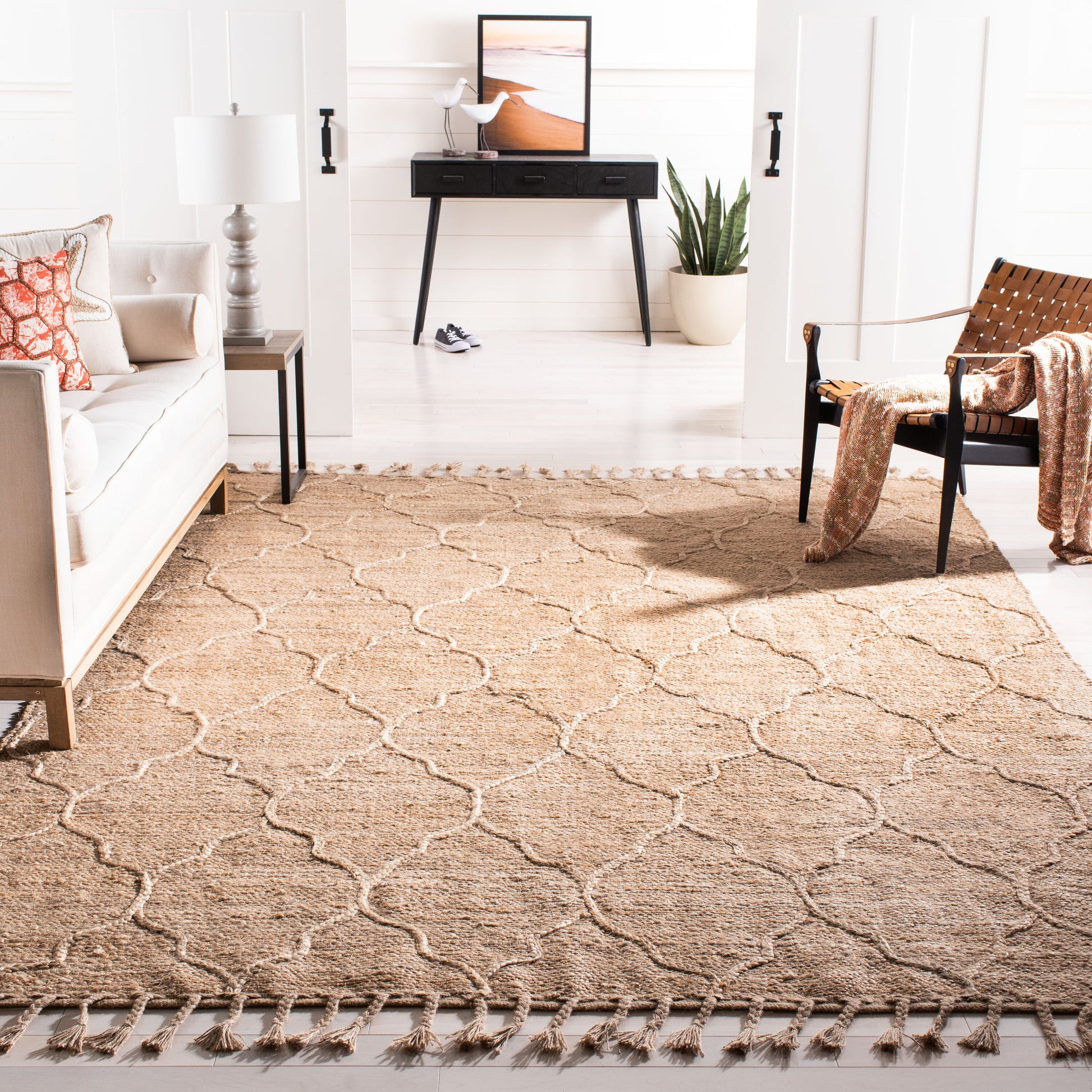 Safavieh  Natural Fiber 106 Natural Bohemian 9ft x 12ft Large Rectangle Rug