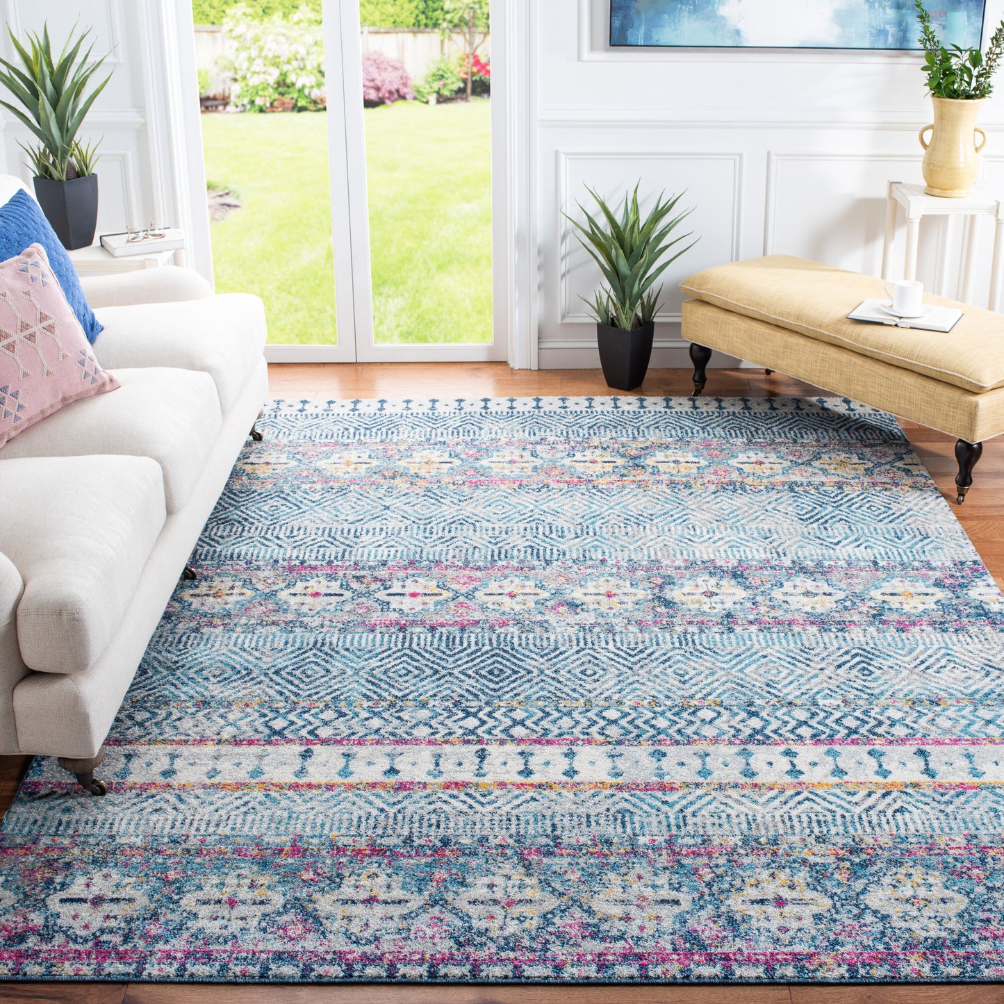 Safavieh Madison 797K Denim Blue Purple 12 x 18 Area rug