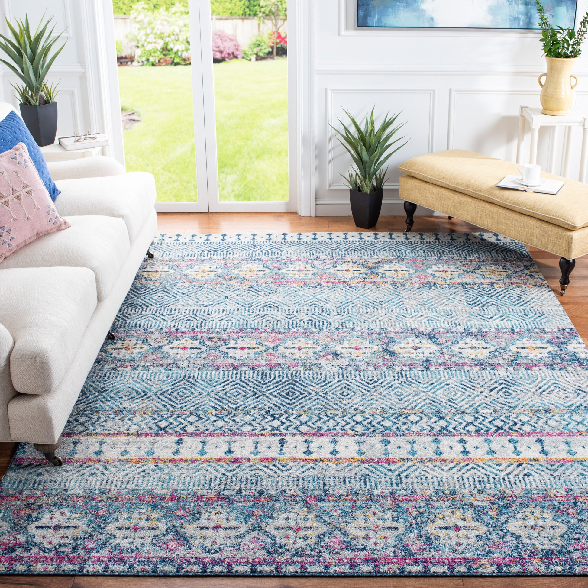 Safavieh Madison 797K Denim Blue Purple 12 x 18 Area rug