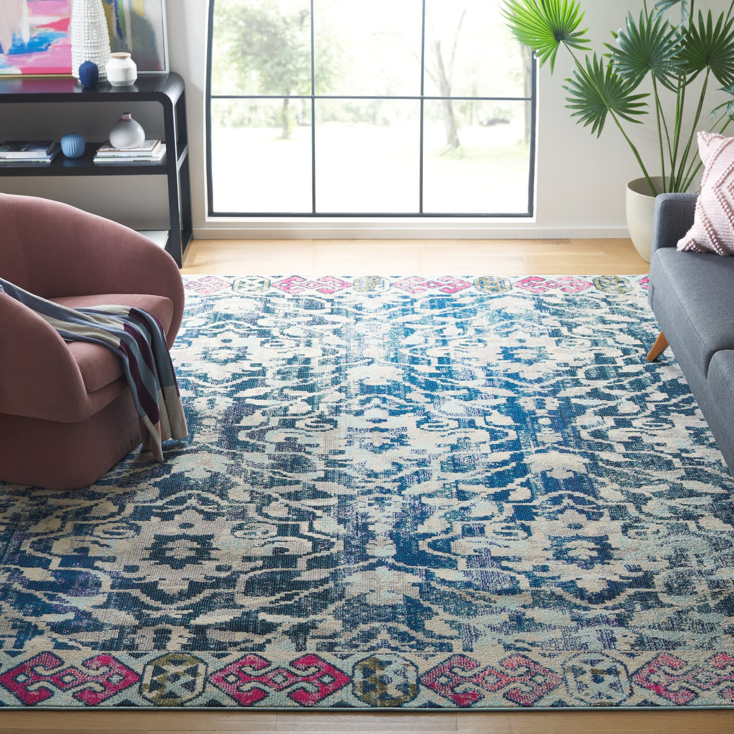 Safavieh Madison 444N Navy/Ivory 9 x 12 Area rug