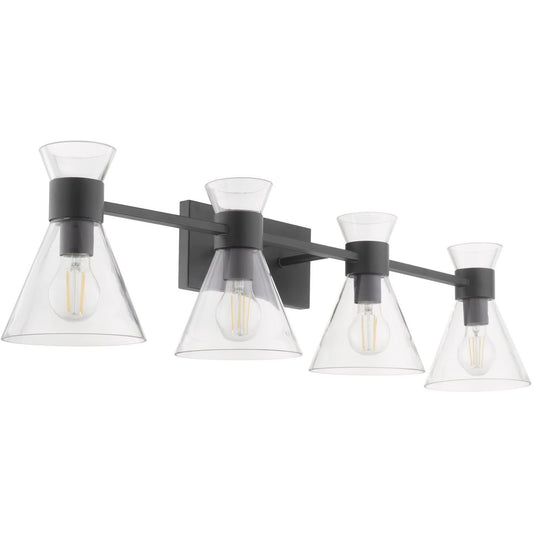 Quorum International Beldar 4 - Light Matte Black / Black Wall Sconce