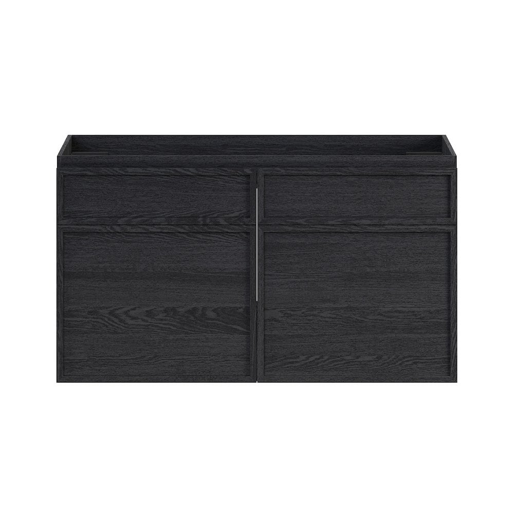 Swiss Madison St Tropez 36 WallMounted Bathroom Vanity Cabinet without Top in Black Oak