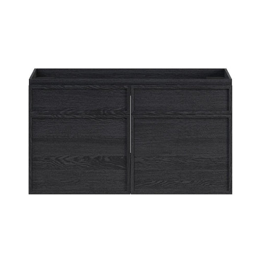 Swiss Madison St Tropez 36 WallMounted Bathroom Vanity Cabinet without Top in Black Oak