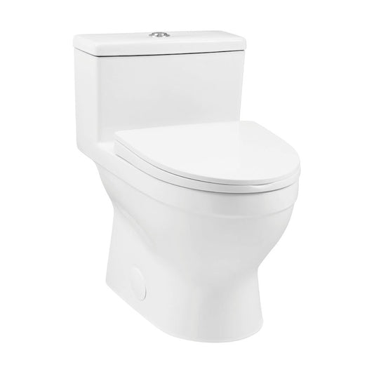 Carlton Plumbing Clichy One Piece Elongated Toilet Dual Flush 11 16 gpf