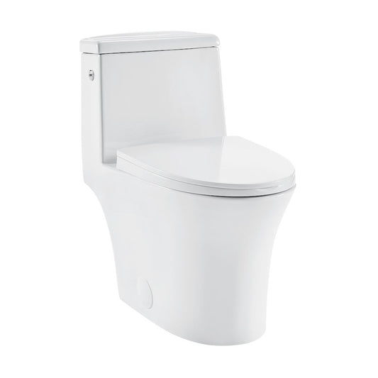 Swiss Madison Hugo One Piece Elongated Toilet Dual Flush 11 16 gpf  Touchless