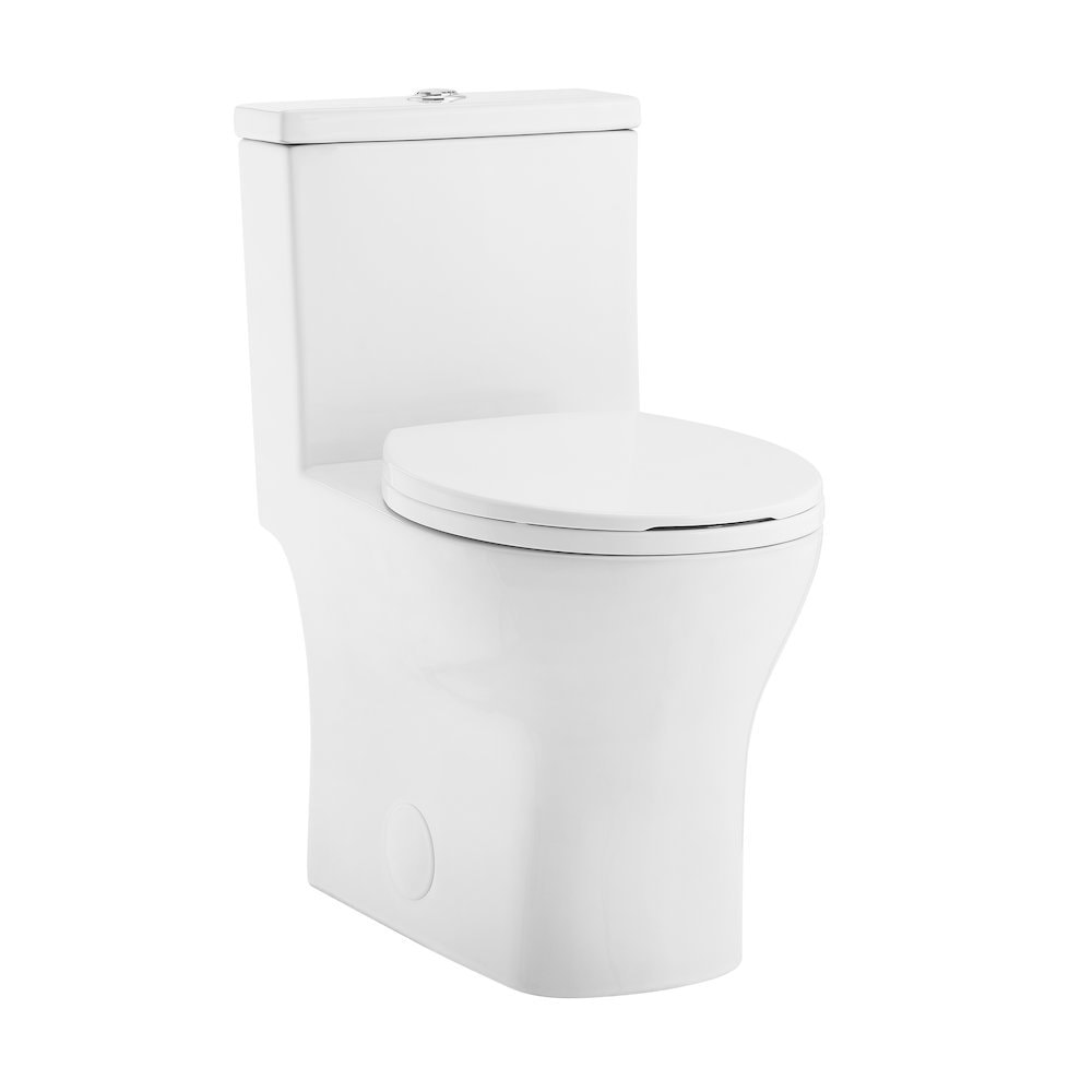 Swiss Madison Sublime III One Piece Round Toilet Vortex Dual Flush 095 126 gpf