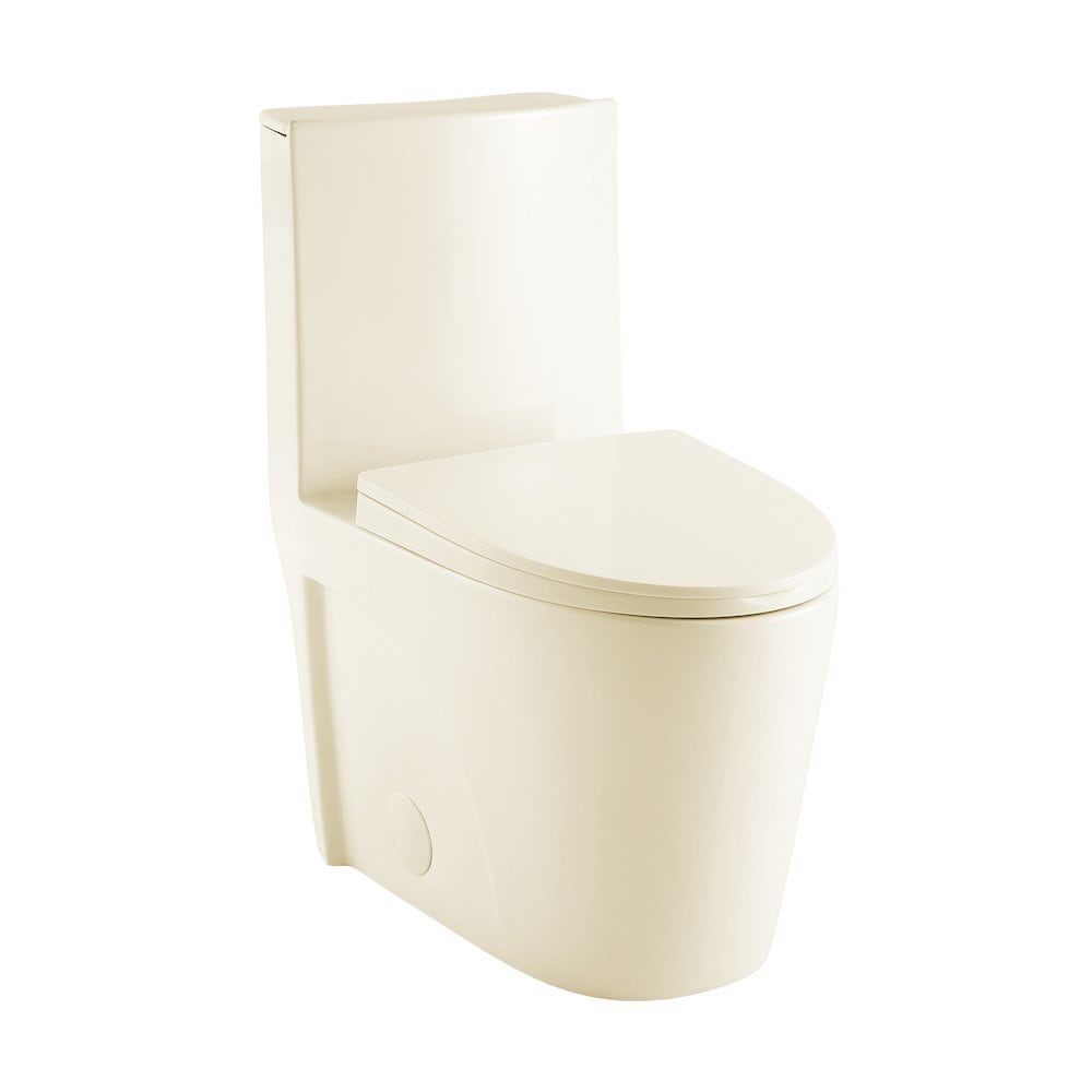Swiss Madison 14 Rough in 128 GPF Right Hand Vortex Flush Elongated Toilet in Glossy Bisque