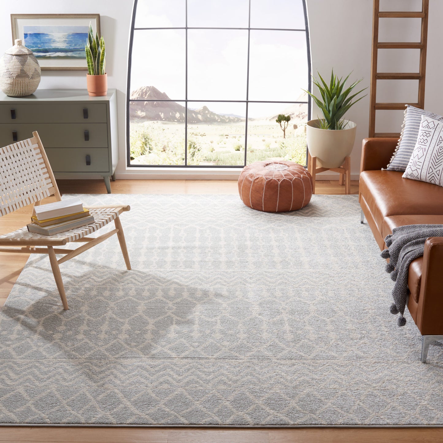 Safavieh Tulum 270F Light Grey/Ivory 12 x 15 Rectangular Area rug