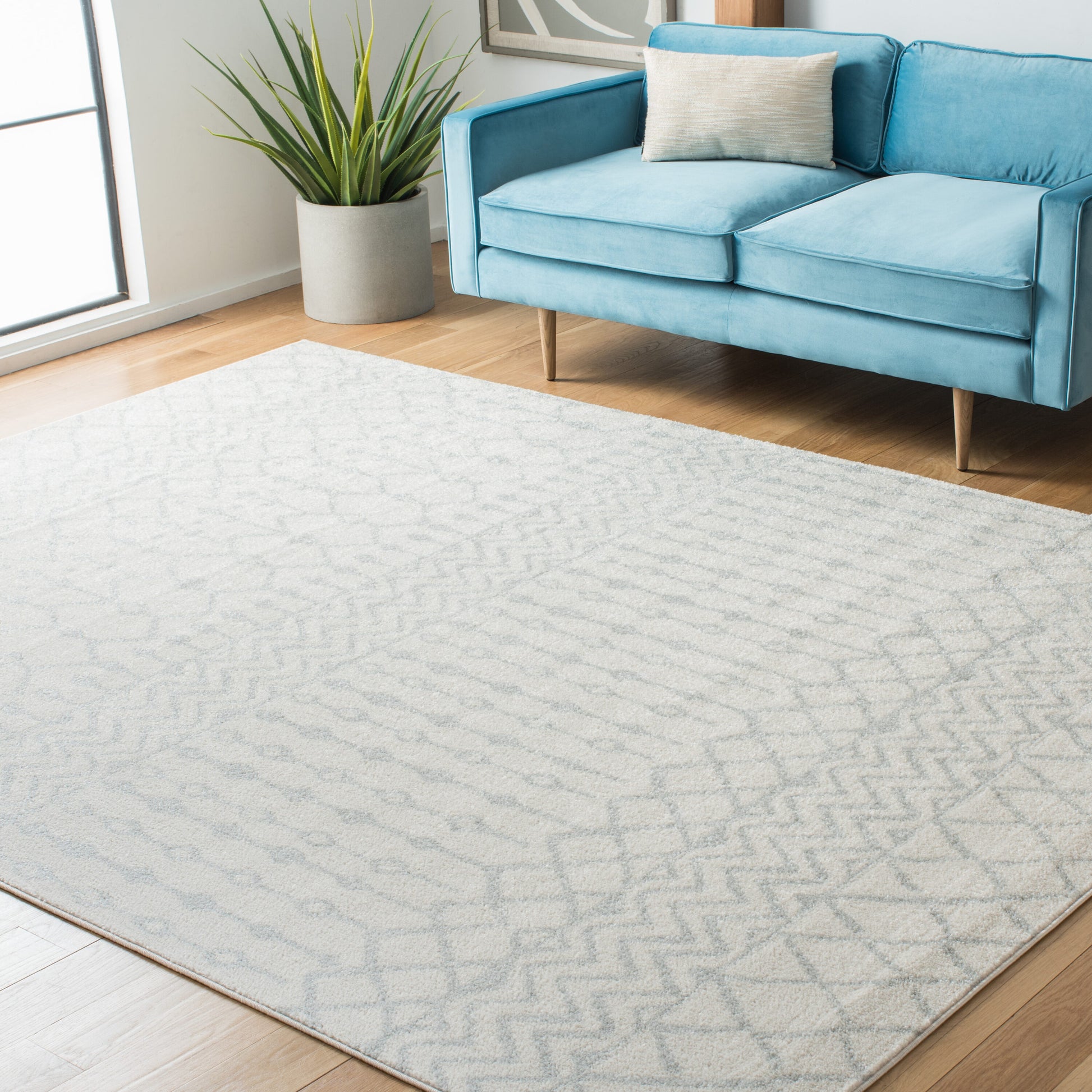 Safavieh Tulum 270D Ivory/Light Grey 12 x 18 Rectangular Area rug