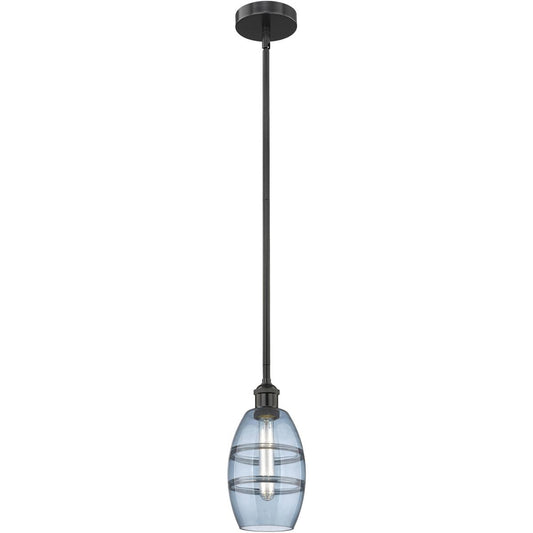 Innovations Lighting  616-1S-BK-G557-6BL Edison Vaz Mini Pendant Matte Black